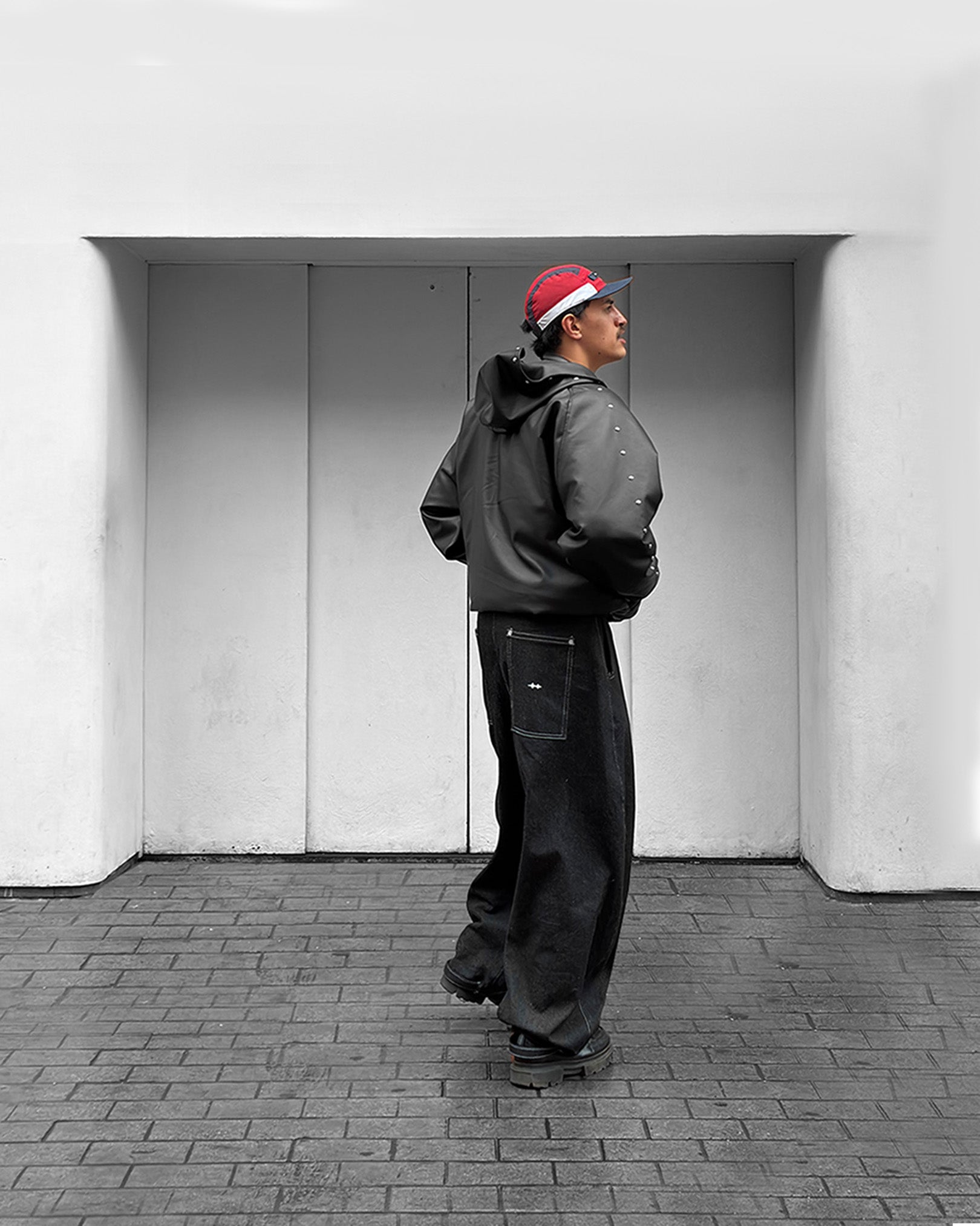 HIKARI LEATHER IRON HOODIE