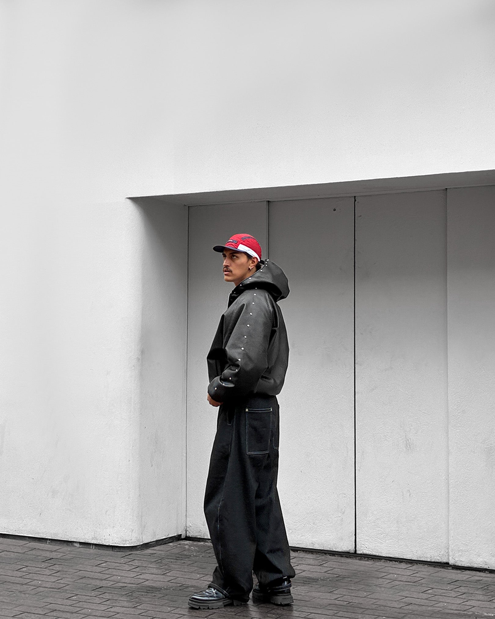 HIKARI LEATHER IRON HOODIE