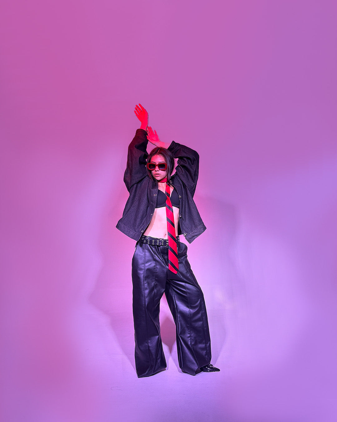 HIKARI FLARE LEATHER PANT