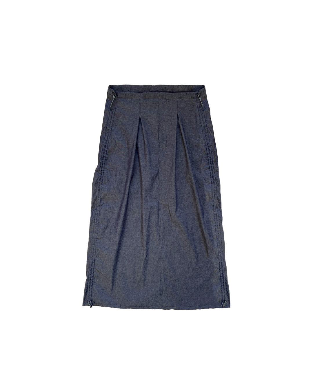 HIKARI CHAMBRAY PLEATS SKIRT