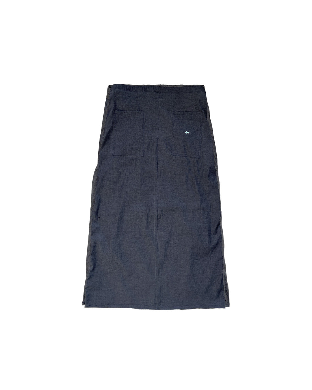 HIKARI CHAMBRAY PLEATS SKIRT
