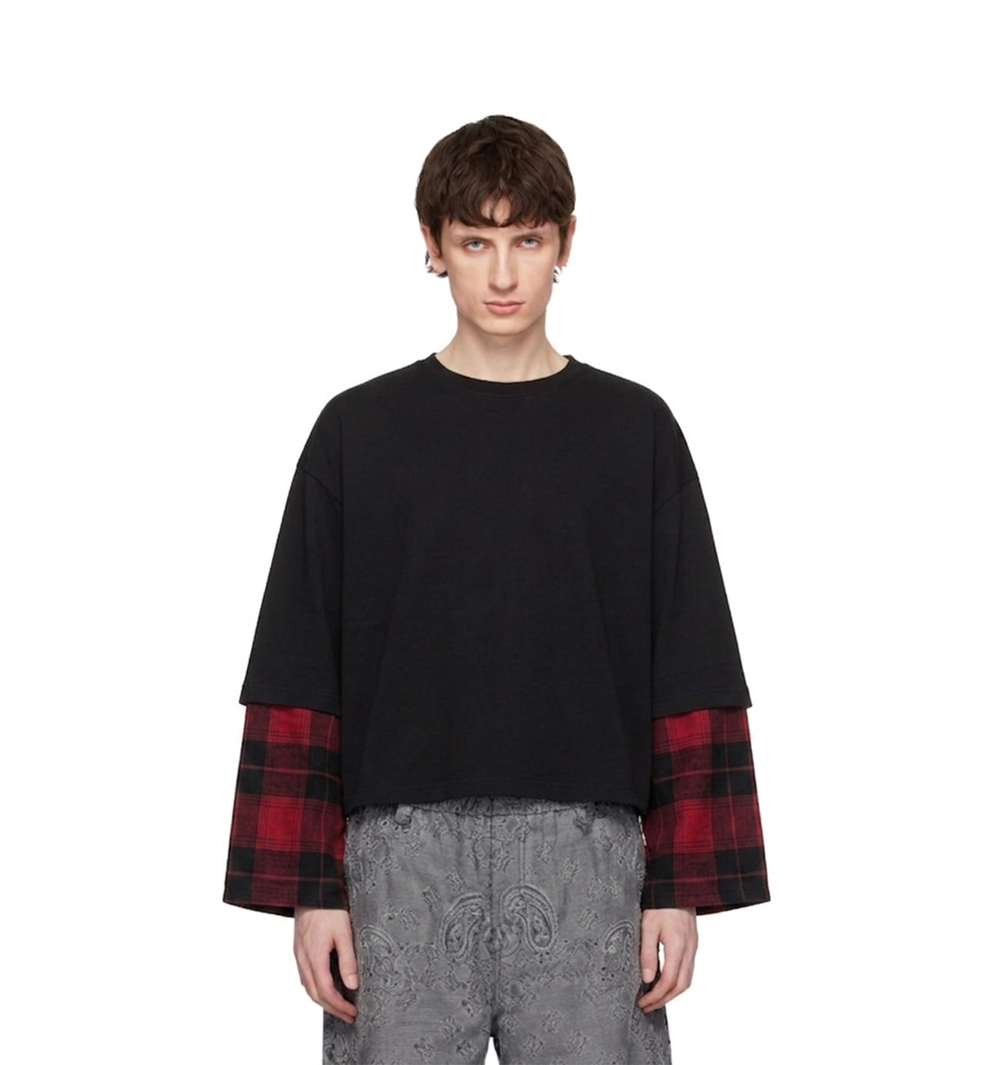HIKARI RED-BLACK T SHIRT